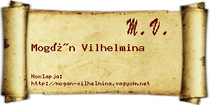 Mogán Vilhelmina névjegykártya